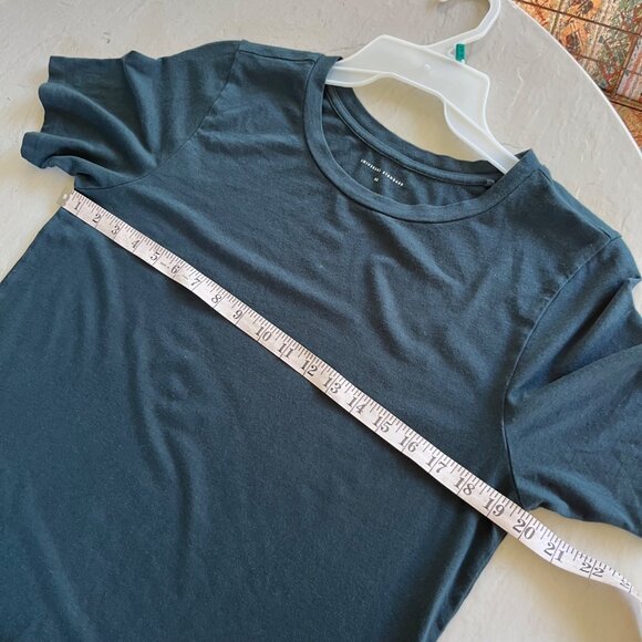 Universal Standard Tee Rex Peruvian Pima Cotton T Shirt in Deep Sea Green Size X - Picture 10 of 10